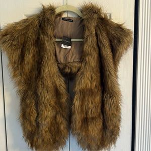Top shop fur shawl